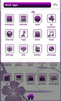 Royal Purple GO Launcher EX android App screenshot 0