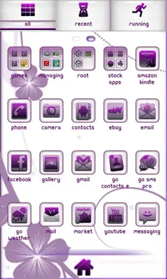 Royal Purple GO Launcher EX android App screenshot 1