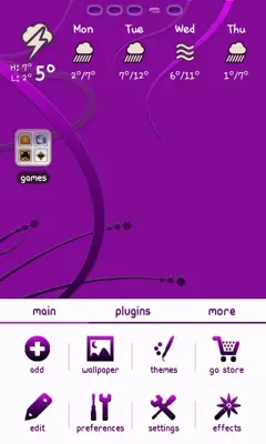 Royal Purple GO Launcher EX android App screenshot 2